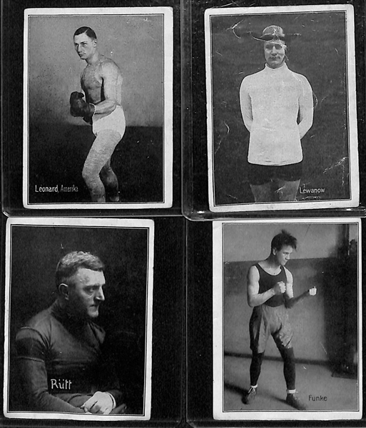 Lot of (29) Early 1900s-1920s Cigarette Cards - Athletes/Sports Figures from US & Europe