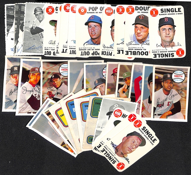 Lot of (34) Baseball Card Inserts from Topps & Kellogg's w. 1968 Topps Mantle Game Card