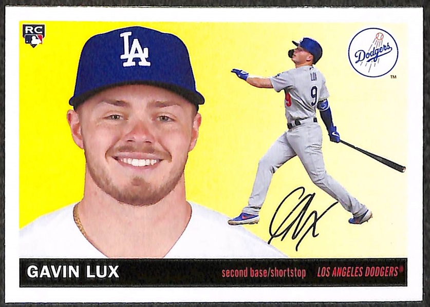 Lot of (73) Current Era Baseball Stars & Rookies Cards w. 2020 Topps Certified Gavin Lux Rookie Autograph Card #40/99