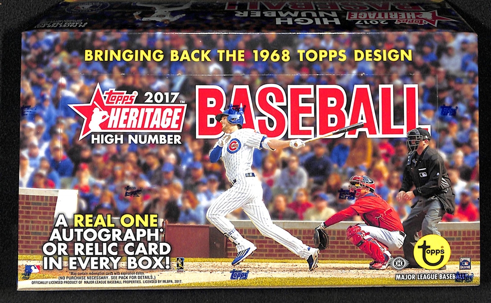 2017 Topps Heritage High Number Sealed Hobby Box - Potential for Cody Bellinger