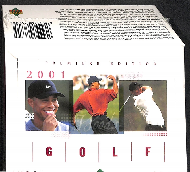 Lot of (4) Assorted Sport Sealed Boxes - 2001 Upper Deck Premier Golf, 2007 NFL Players Rookie Premier, 2003 Topps Baseball Series 2 Hobby Box & 1996 SP Baseball 