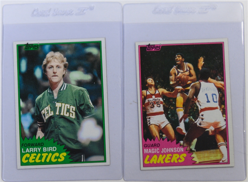 1981-82 Topps Basketball Complete Master Set of 198 Cards w. Larry Bird & Magic Johnson 2nd Year Cards