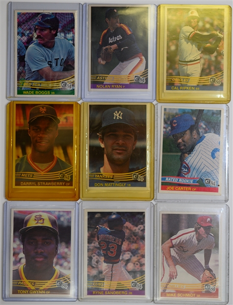 1982 & 1985 Fleer Baseball & 1984 Donruss Baseball Complete Sets