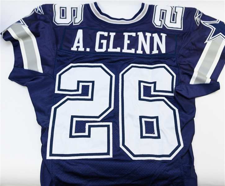 Rare 2005 Aaron Glenn Dallas Cowboys Game-Used Jersey vs. Carolina Panthers on 12/24/05 (3-Time All Pro and Member of The 4 Decade NY Jets Team)