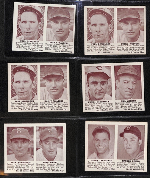 1941 Double Play Lot - 40 Cards - Include Multiples of Some Cards
