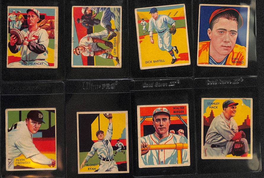 Lot of (18) 1935 Diamond Stars Baseball Cards