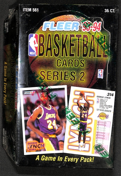 1993-94 Fleer Basketball Series 2 Factory Sealed Hobby Box - Possible Michael Jordan Inserts!