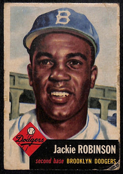 1953 Topps Jackie Robinson #1 - Lower Condition PR/GD