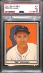 1941 Play Ball Ted Williams #14 (3rd Year Card) Graded PSA 3.5
