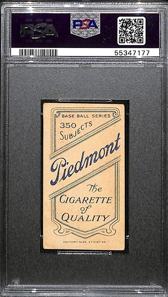 1909-11 T206 Joe Kelley, Toronto (HOF) Tobacco Card Graded PSA 2 (Piedmont 350, Factory No. 25)