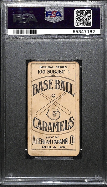 1908 American Caramels E91 Chief Bender (HOF), Philadelphia A's, Graded PSA 2