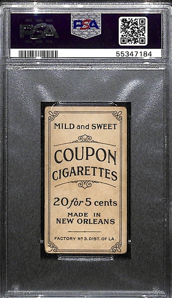 1913 T213 Coupon Cigarettes Frank Home Run Baker (HOF), Philadelphia A's, Graded PSA 2