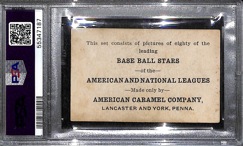1921 E121 American Caramel Company Frank Home Run Baker Graded PSA 5