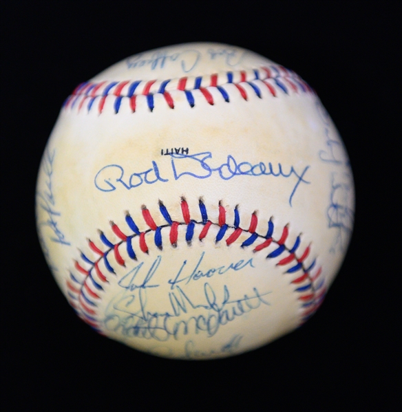 1984 US Olympic Team Signed Baseball w. Mark McGwire, Will Clark, + (Full JSA Letter) - 21 Signatures