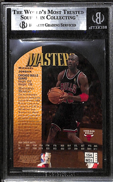 1997-98 Finest Embossed Die-Cut Michael Jordan #154 Insert Graded BGS 9 Mint