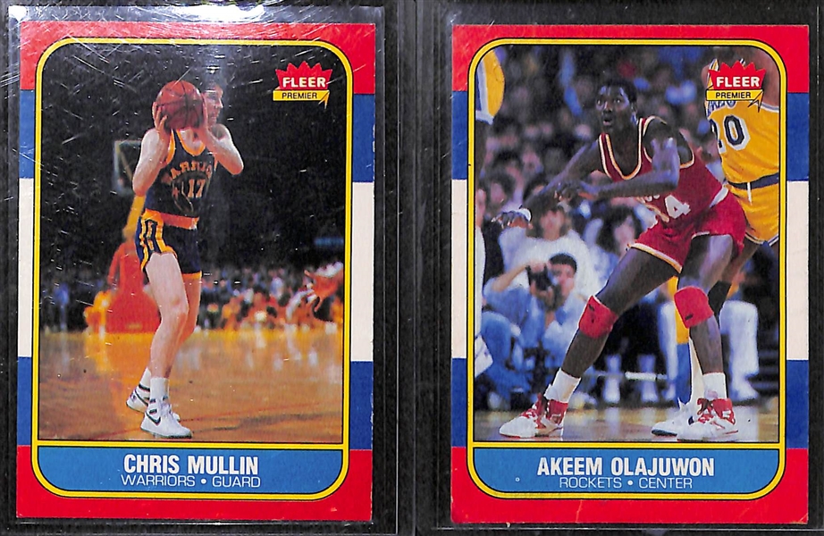 Near Complete 1986-87 Fleer Basketball Set - Missing Only Jordan RC #57