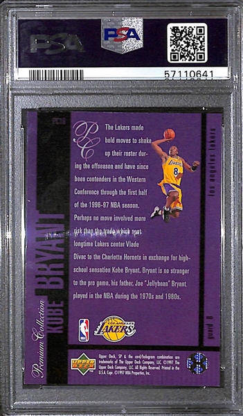 1996-97 SP Premium Collection Holoviews Kobe Bryant #PC18 Rookie Card Graded PSA Authentic
