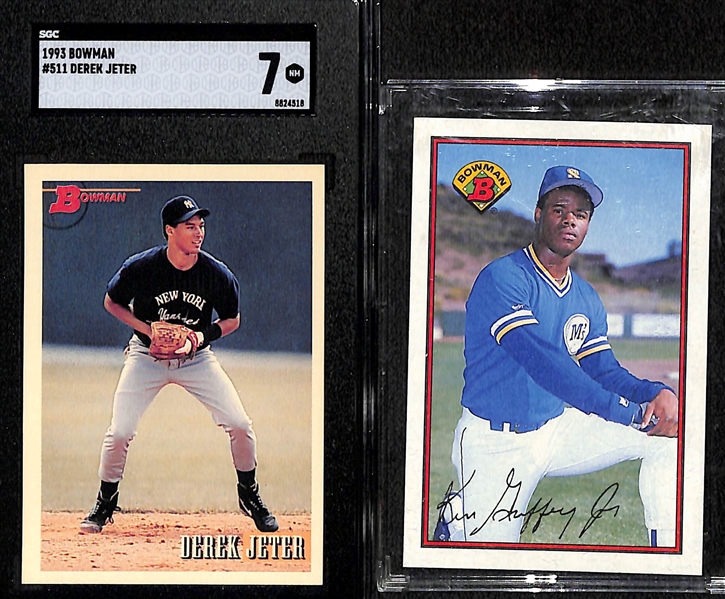 Lot of (20) Baseball Rookie & Star Cards w. Jeter, Griffey, & Molitor Rookies