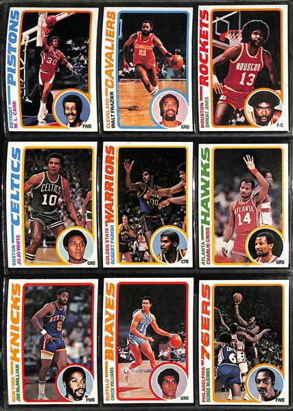 1978-1979 Topps Basketball Complete Set (All 132 Cards)