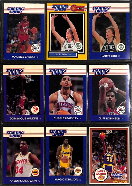 Over 130 Basketball Cards 1980s-90s w. (30) 1983 Star Cards & (31) Staring Lineup Cards (Dr J., Bird, Magic, Wilt, +)