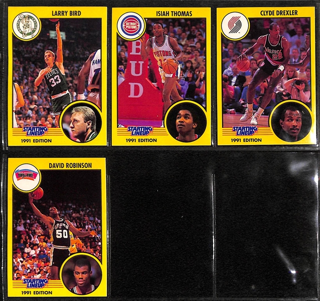 Over 130 Basketball Cards 1980s-90s w. (30) 1983 Star Cards & (31) Staring Lineup Cards (Dr J., Bird, Magic, Wilt, +)