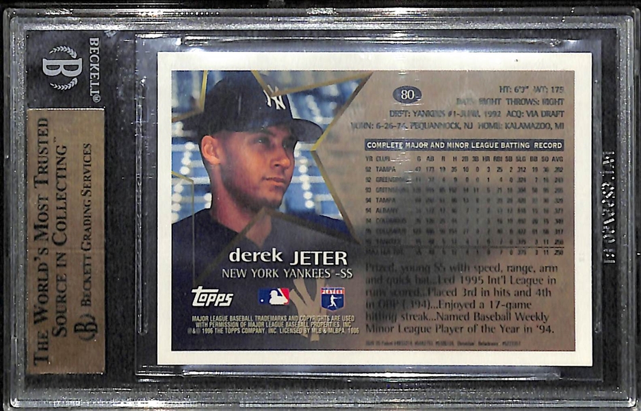 1996 Topps Chrome Derek Jeter #80 Future Star (First Chrome Card) BGS 9.5