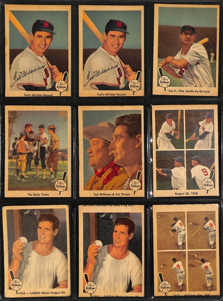Lot of (80+) 1959-61 Fleer Baseball Cards w. 31- 1959 Ted Williams Cards