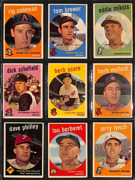 Lot of (200) Assorted 1957-59 Topps Baseball Cards w. (3) 1959 Special Roy Campanella Cards