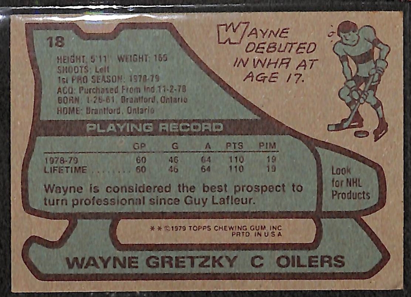 1979-80 Topps #18 Wayne Gretzky Rookie Card