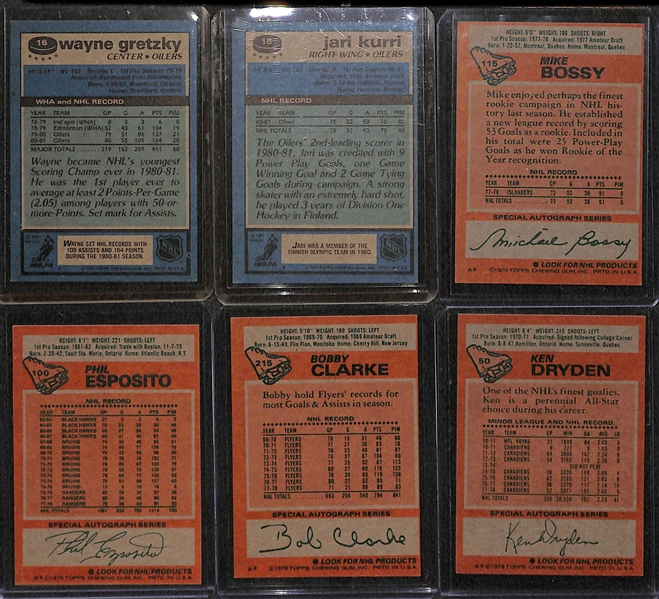 1978-79 Topps Hockey Set (Missing 1 Common Card) & 1981-82 Topps Hockey Set (Missing 3 Checklists) - Both Near Complete