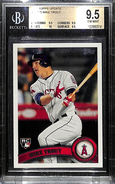 2001 Topps Update Mike Trout #US175 BGS 9.5