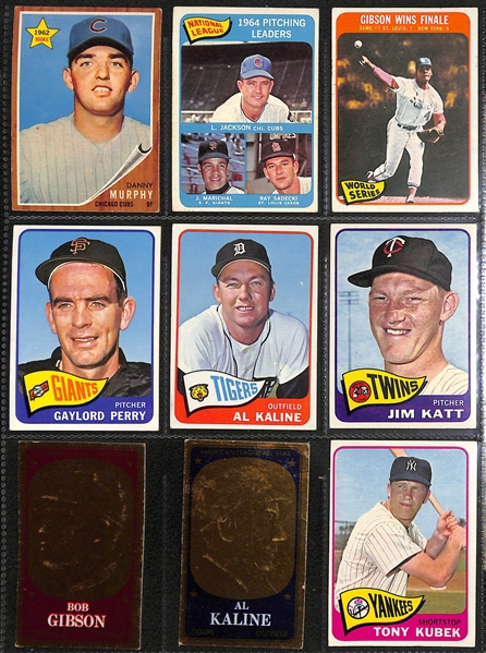 Lot of (36) Different 1952-1966 Bowman & Topps Baseball Star Cards w. 1958 Topps #1 Ted Williams