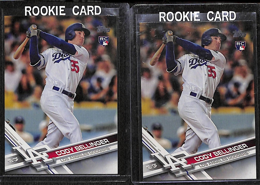 Lot of (5) 2017 Topps Update Cody Bellinger #US50 Rookie Cards