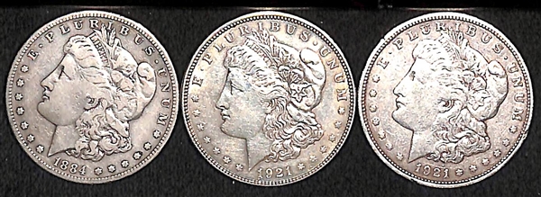Lot of (20) Assorted Morgan Dollars w. 1884 S