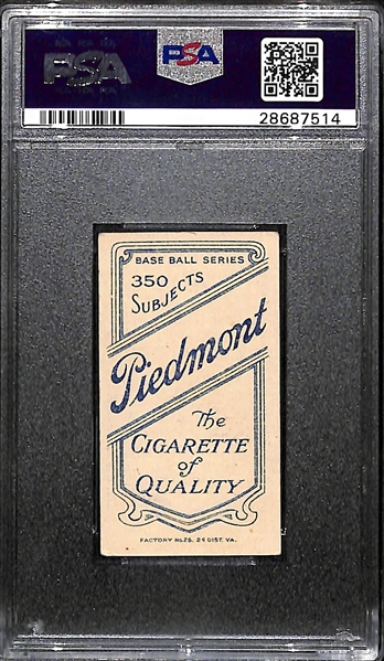 1909-11 T206 George Merritt Tobacco Card - Piedmont 350 Back - PSA 4.5