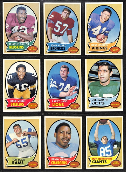 1970 Topps Football Complete Set - All 263 Cards