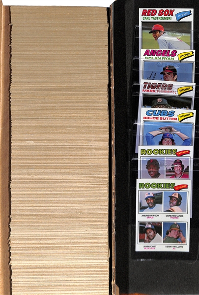 1977 Topps Baseball Complete Set of 660 Cards w. Andre Dawson Rookie Card