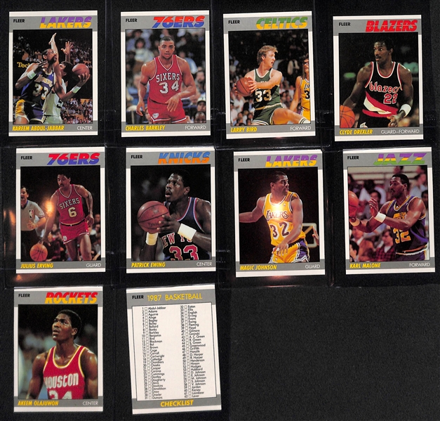 Pack-Fresh 1987-88 Fleer Basketball Set - Missing Michael Jordan Card (131 of 132 Cards)