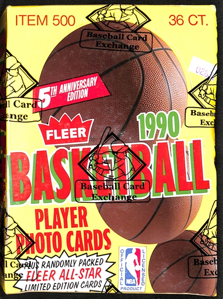 1990 Fleer Basketball Hobby Box