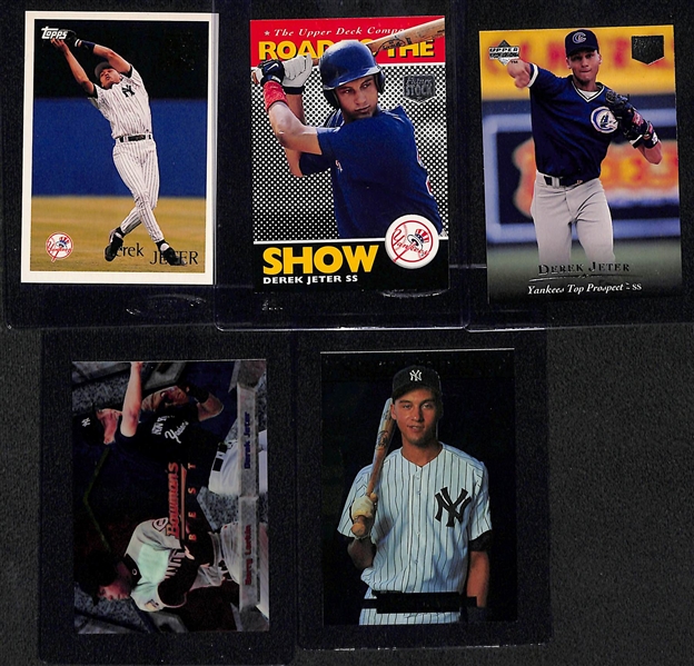 (25) Derek Jeter Cards - Mostly Insert & Early Career Cards w. Many Short Print Cards