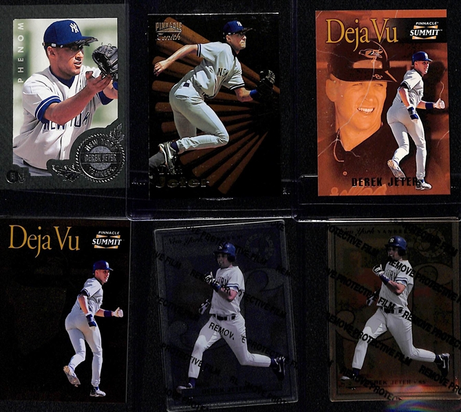 (28) Derek Jeter Cards - Mostly Insert & Early Career Cards w. Many Short Print and Variation Cards