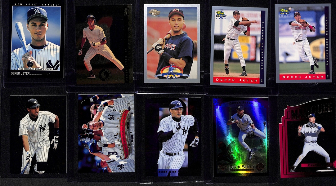 (20) Derek Jeter Cards - Includes (5) Rookie Cards w. Many Short Print and Variation Cards