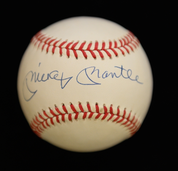 Mickey Mantle Single Signed OAL Rawlings Baseball PSA/DNA Grade 9 (Auto Grade 9, Baseball Grade 9)