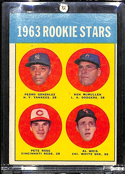 1963 Topps Pete Rose Rookie Card #537