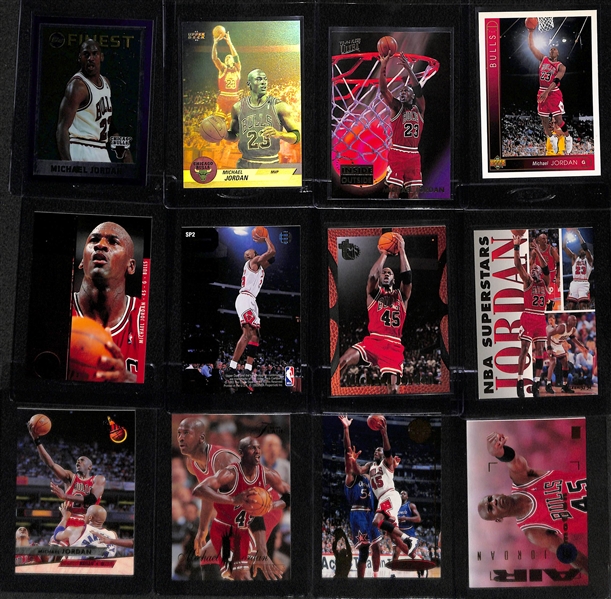 (24) Michael Jordan Cards - (16 Basketball and 8 Baseball) w. Some Inserts/Variations