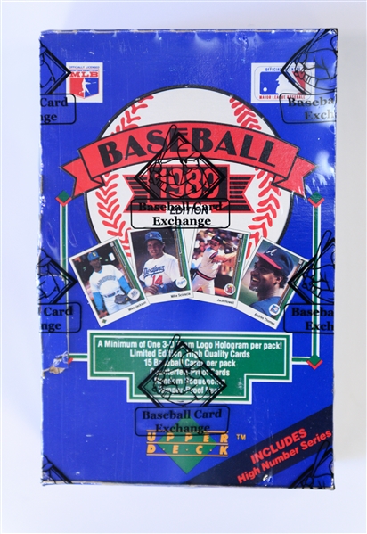 1989 Upper Deck Baseball (Ken Griffey Jr. Rookie Year) Unopened Hobby Box Sealed by BBCE