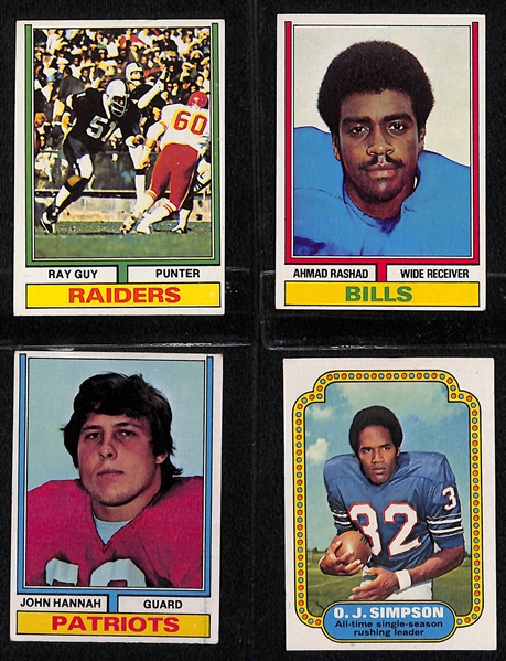 1974 Topps Football Complete Set of 528 Cards w. Ray Guy Rookie Card