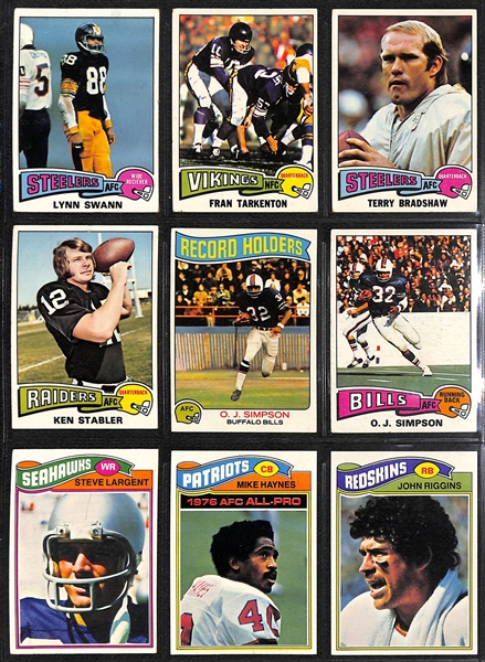 Lot of (115) Topps Football Rookies & Star Cards from 1963-1978 w. 1963 Topps Ray Nitschke RC