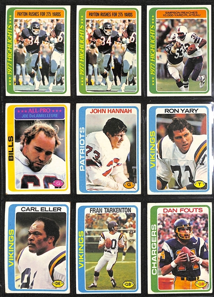 Lot of (115) Topps Football Rookies & Star Cards from 1963-1978 w. 1963 Topps Ray Nitschke RC