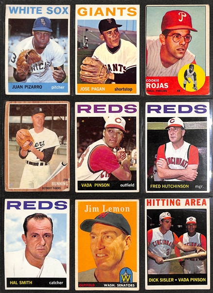 Lot of (260+) Assorted Late 1950s/1960s Topps Baseball Cards w. 1959 Topps Stan Musial
